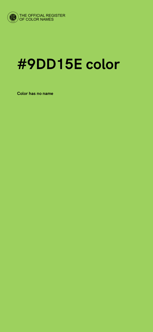 #9DD15E color image