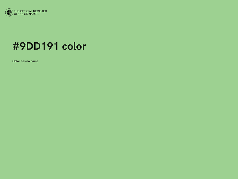 #9DD191 color image