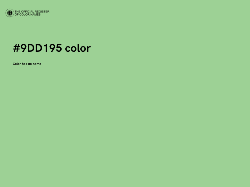 #9DD195 color image