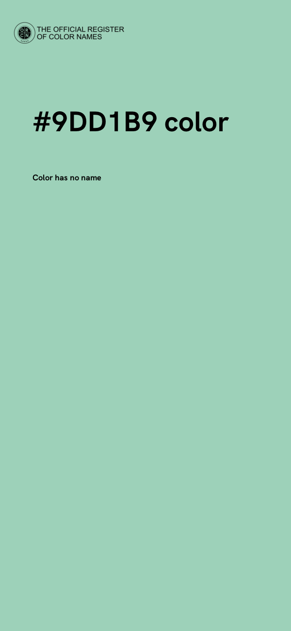 #9DD1B9 color image