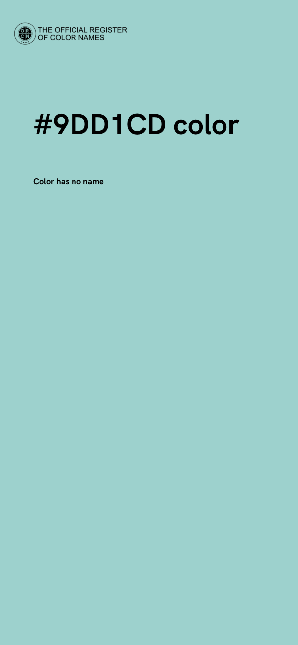 #9DD1CD color image