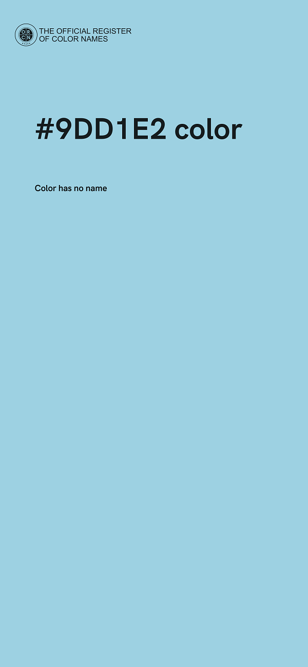 #9DD1E2 color image