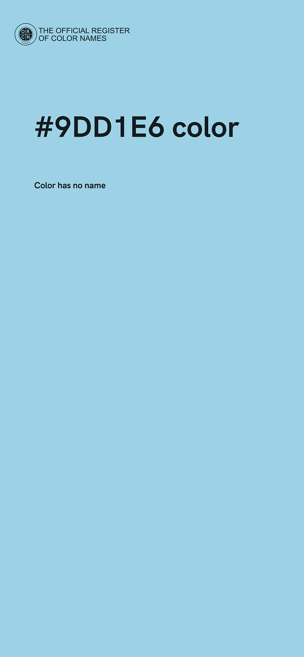 #9DD1E6 color image