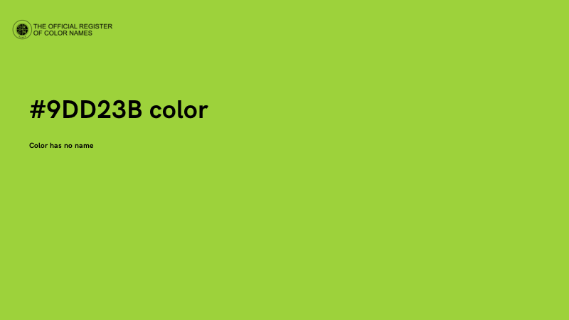 #9DD23B color image