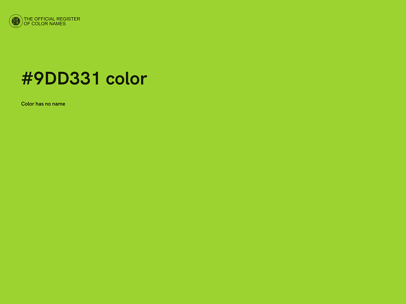 #9DD331 color image