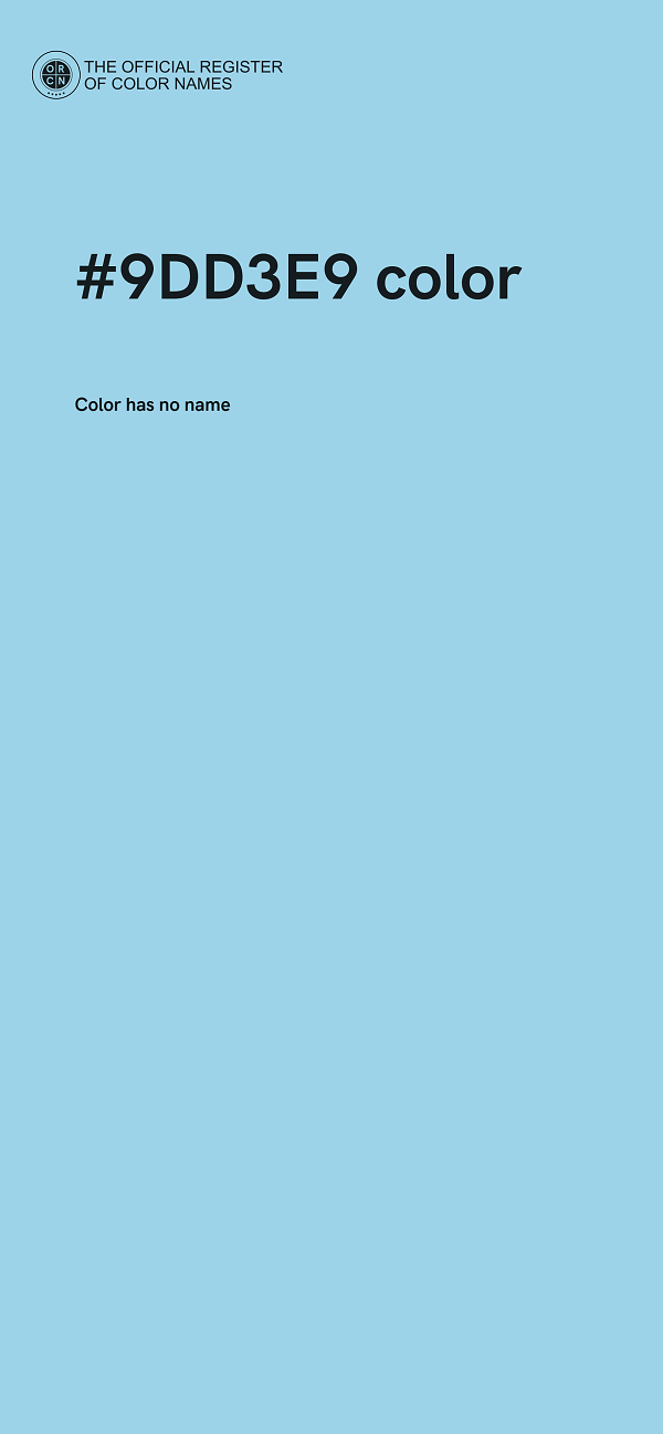 #9DD3E9 color image