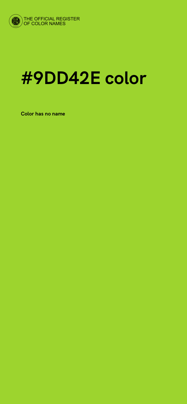 #9DD42E color image