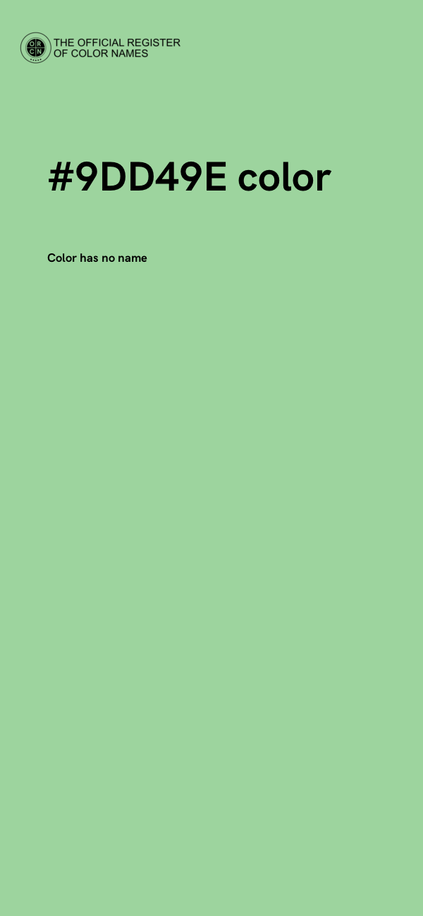 #9DD49E color image