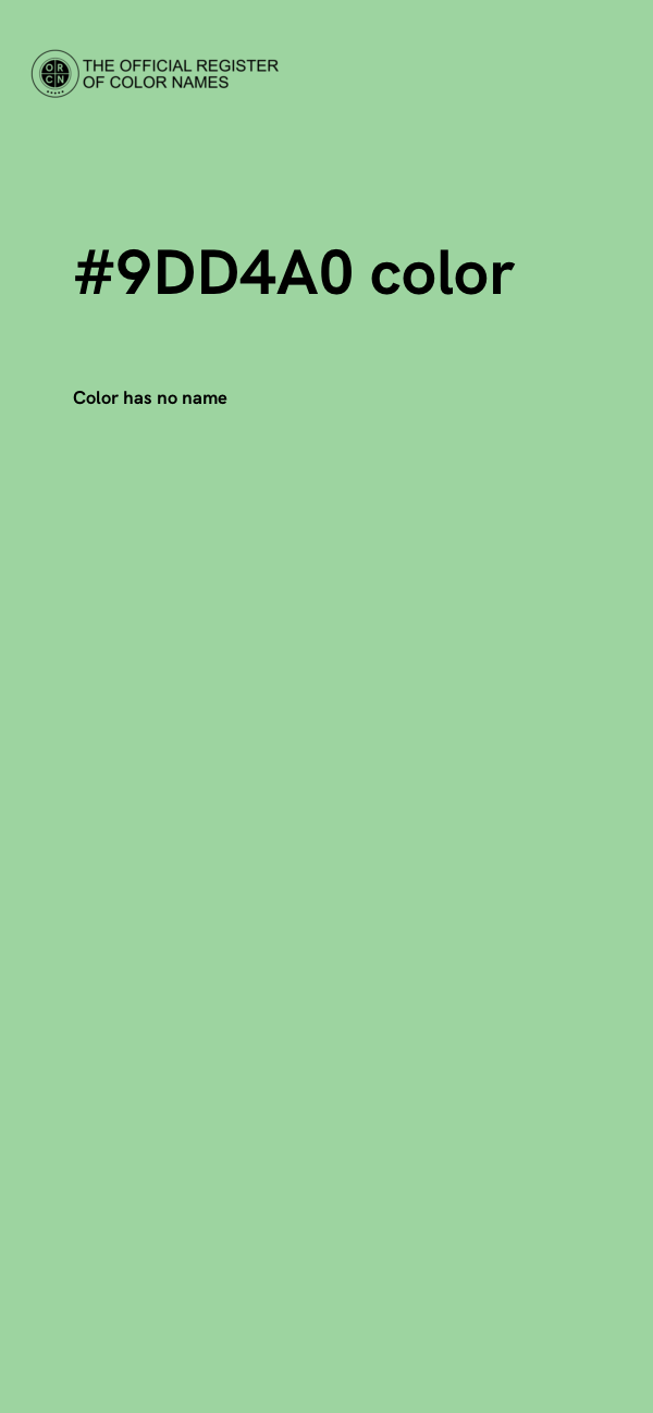 #9DD4A0 color image