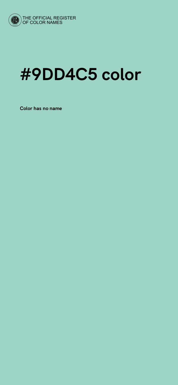 #9DD4C5 color image