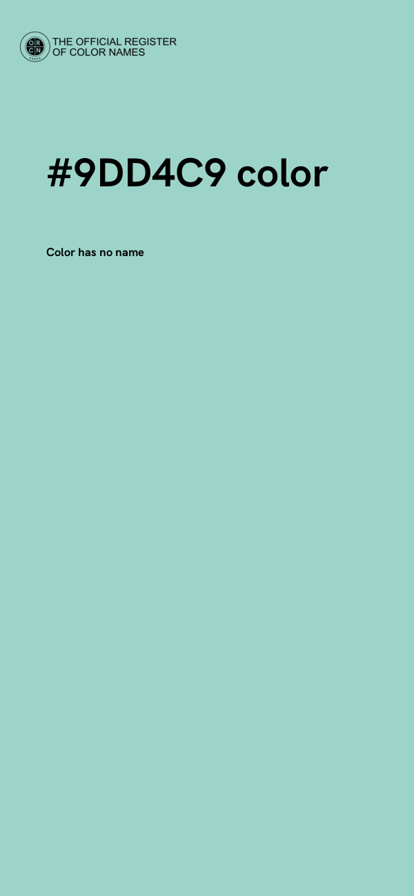 #9DD4C9 color image