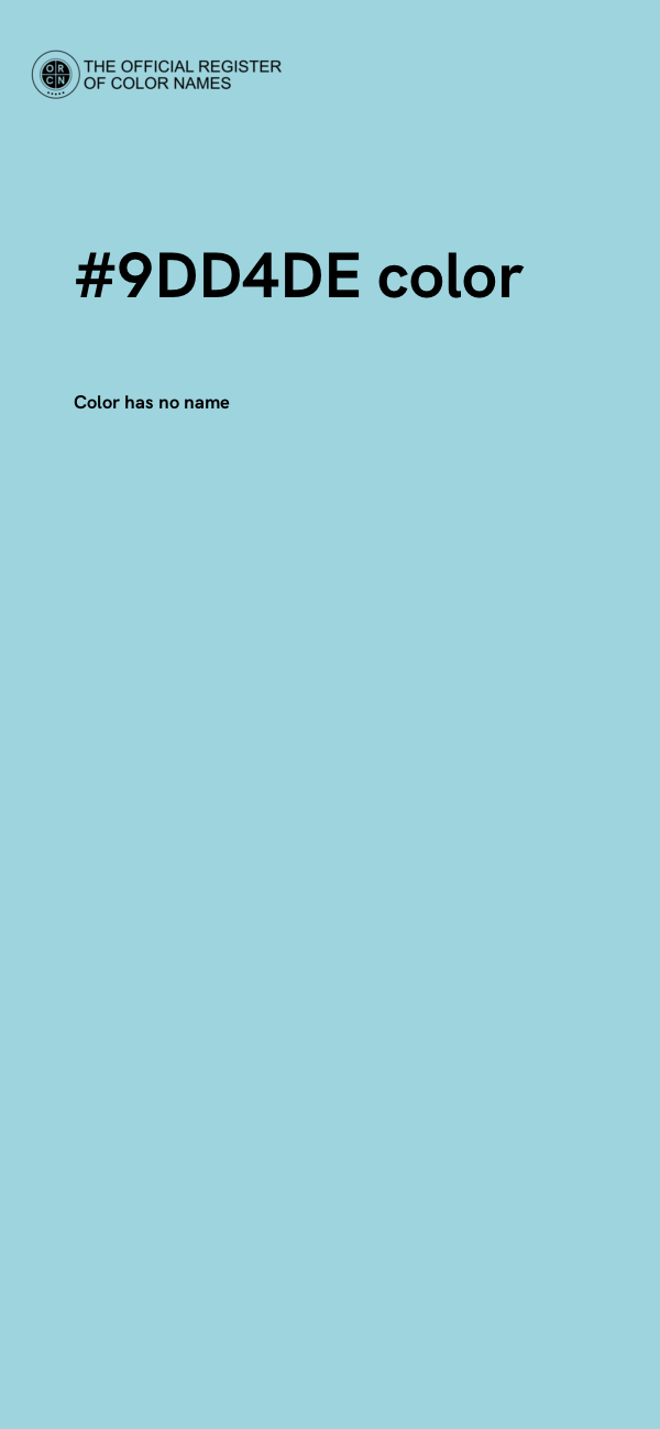 #9DD4DE color image