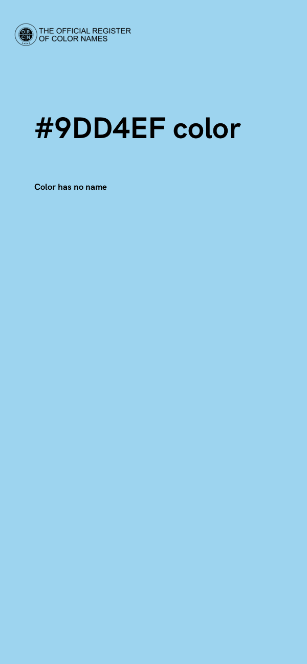 #9DD4EF color image