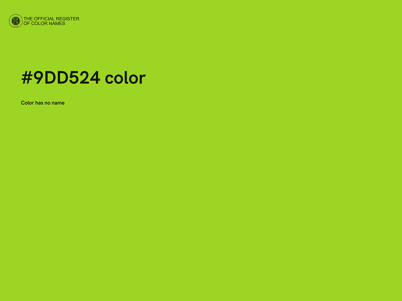 #9DD524 color image