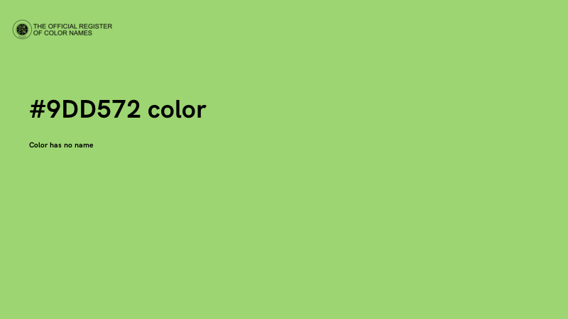 #9DD572 color image