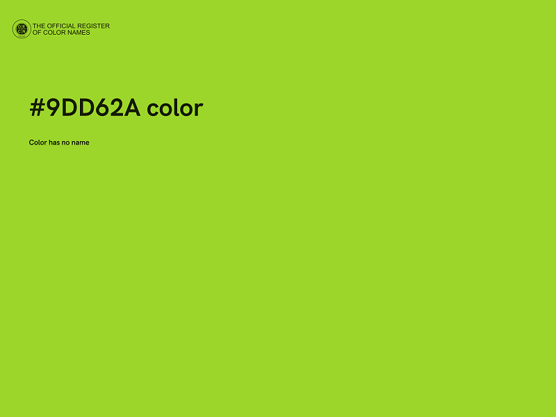 #9DD62A color image