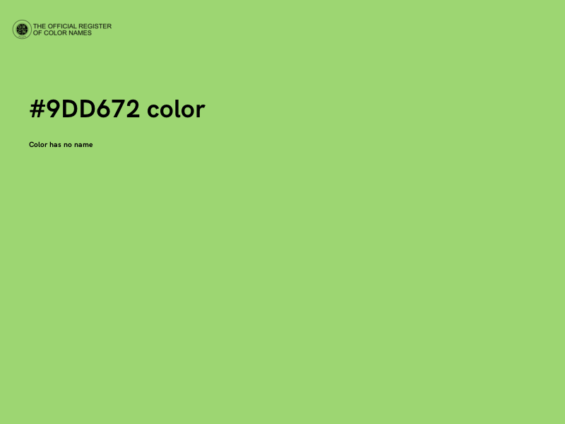 #9DD672 color image