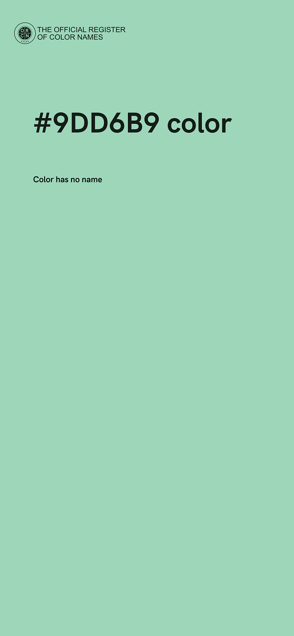 #9DD6B9 color image