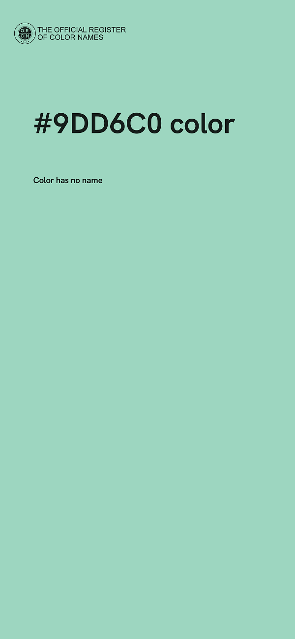 #9DD6C0 color image