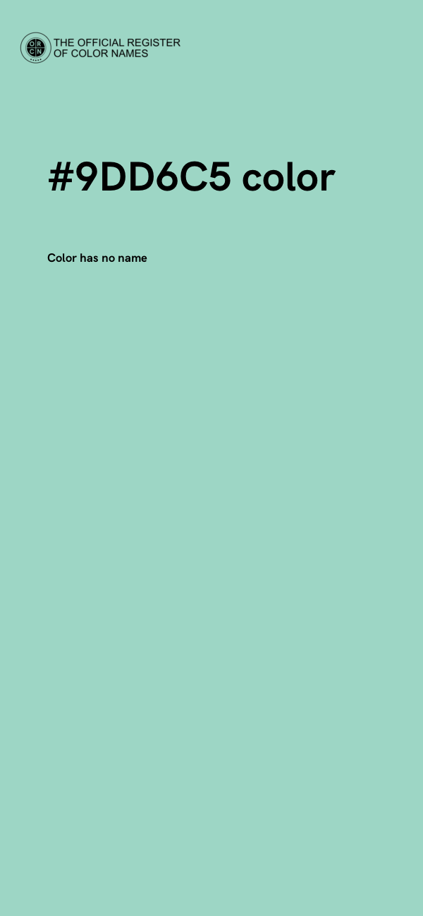 #9DD6C5 color image
