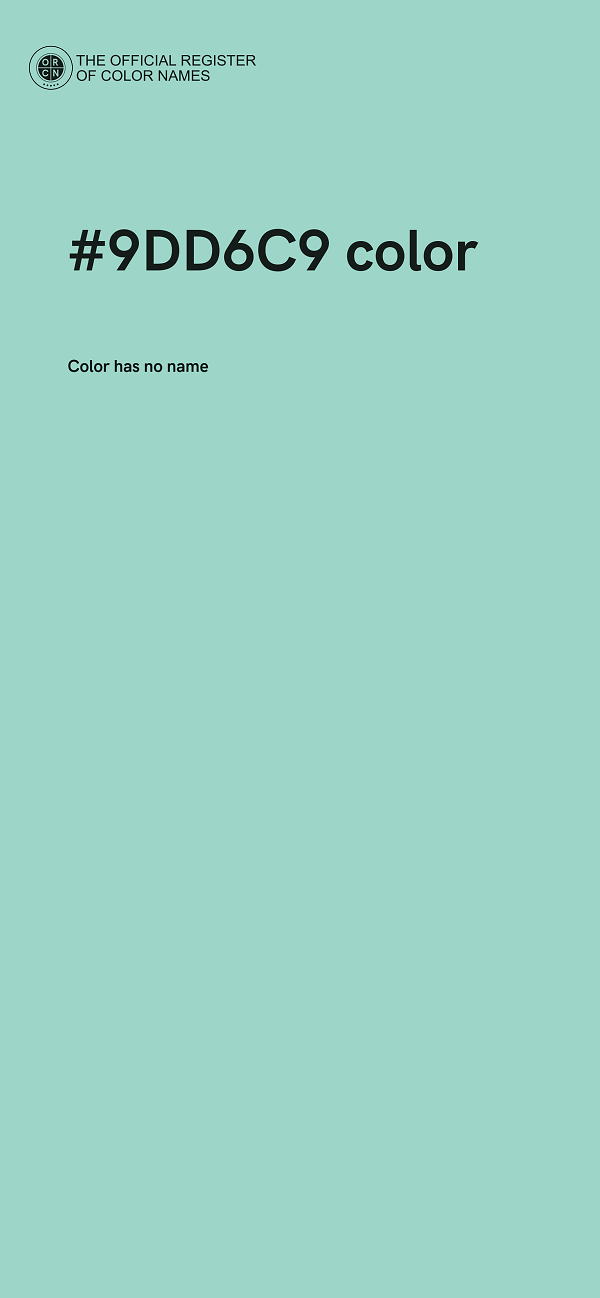 #9DD6C9 color image