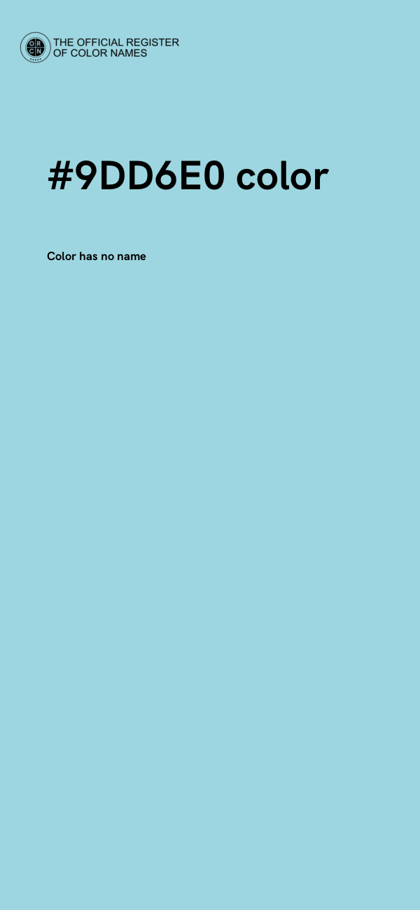 #9DD6E0 color image