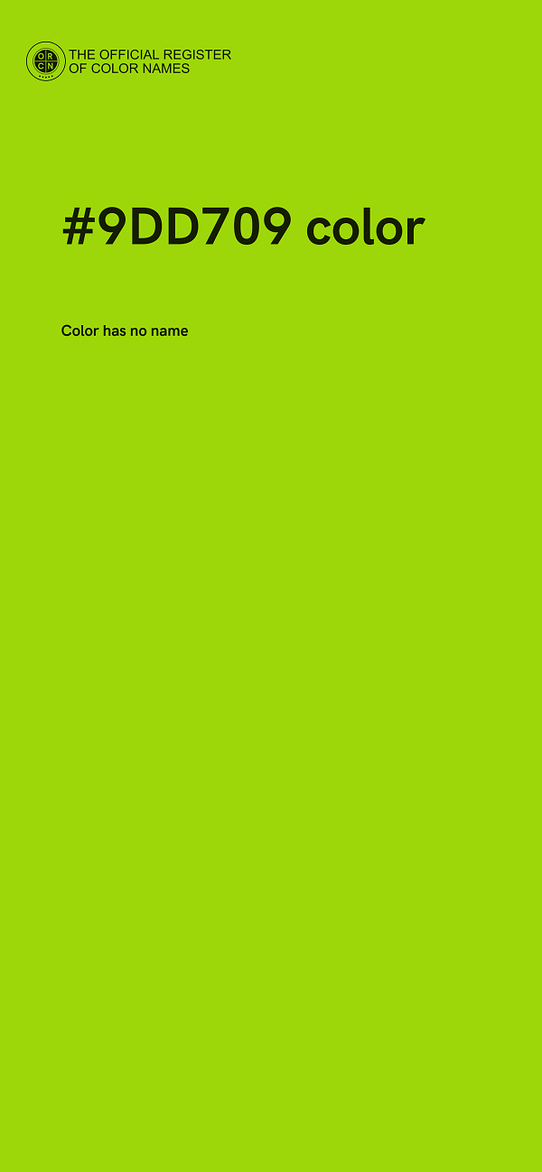 #9DD709 color image