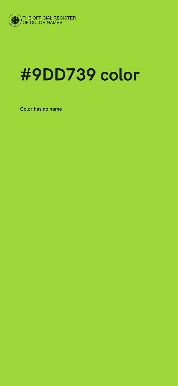#9DD739 color image
