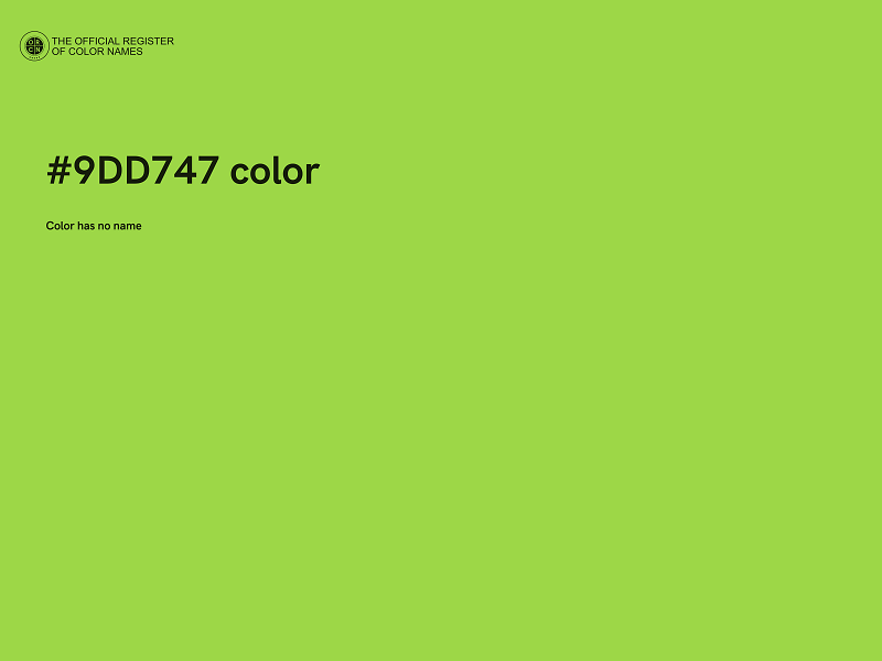 #9DD747 color image