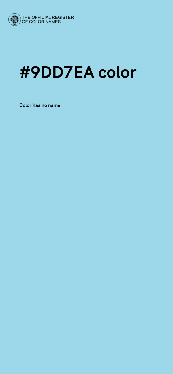 #9DD7EA color image