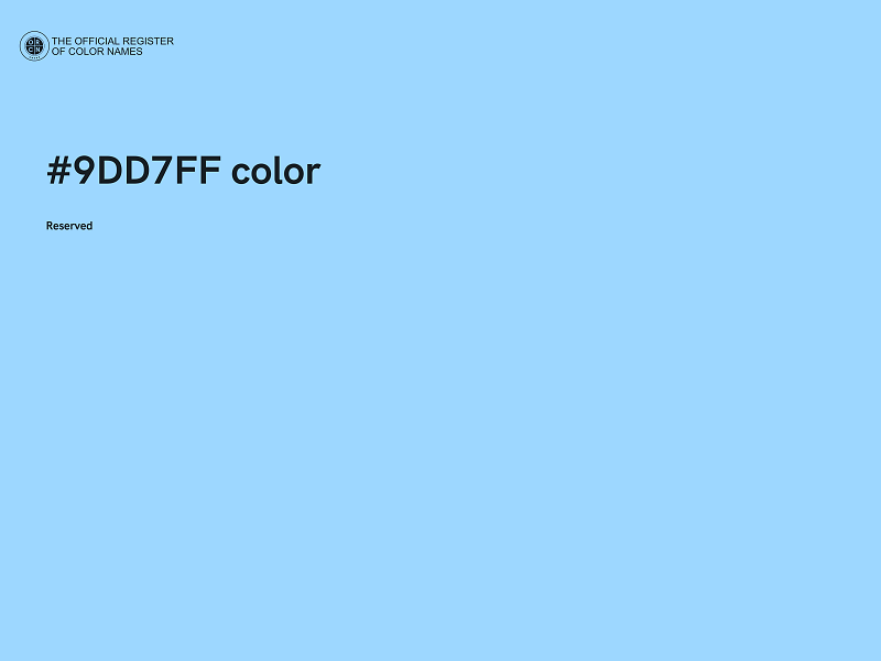 #9DD7FF color image