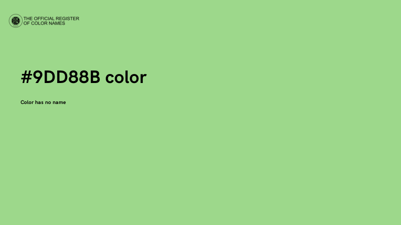 #9DD88B color image