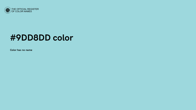 #9DD8DD color image