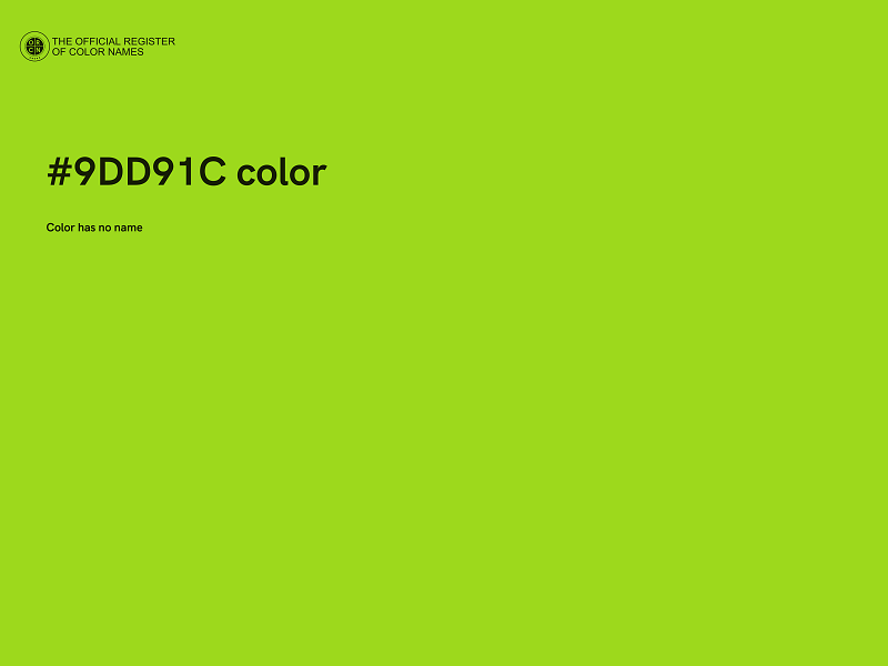 #9DD91C color image