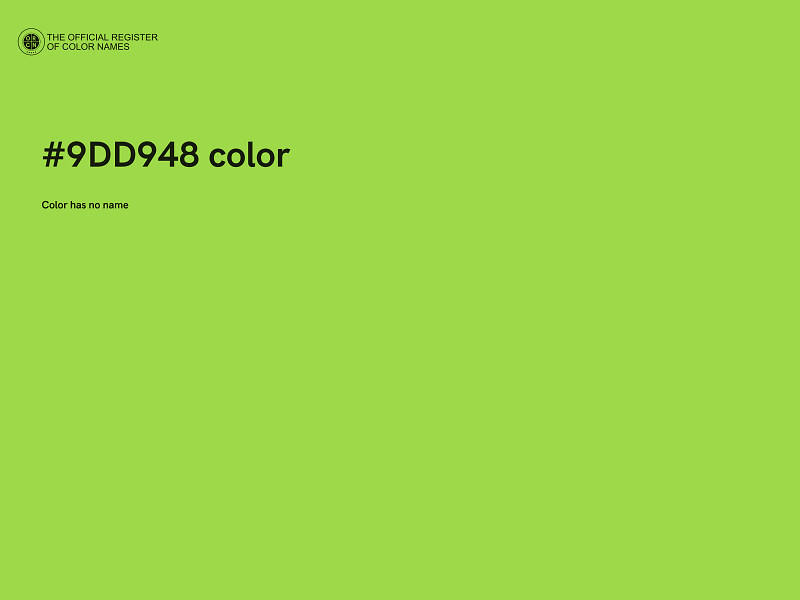 #9DD948 color image