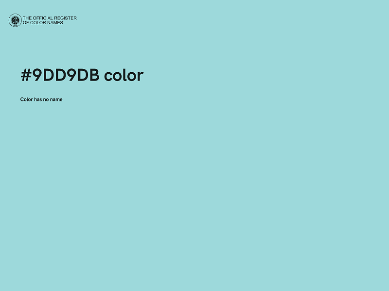 #9DD9DB color image