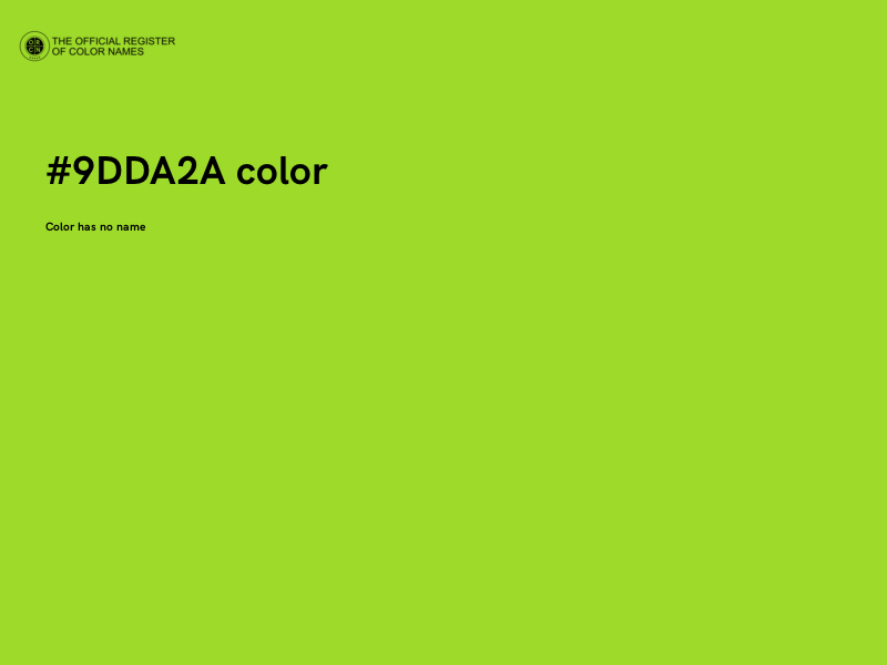 #9DDA2A color image