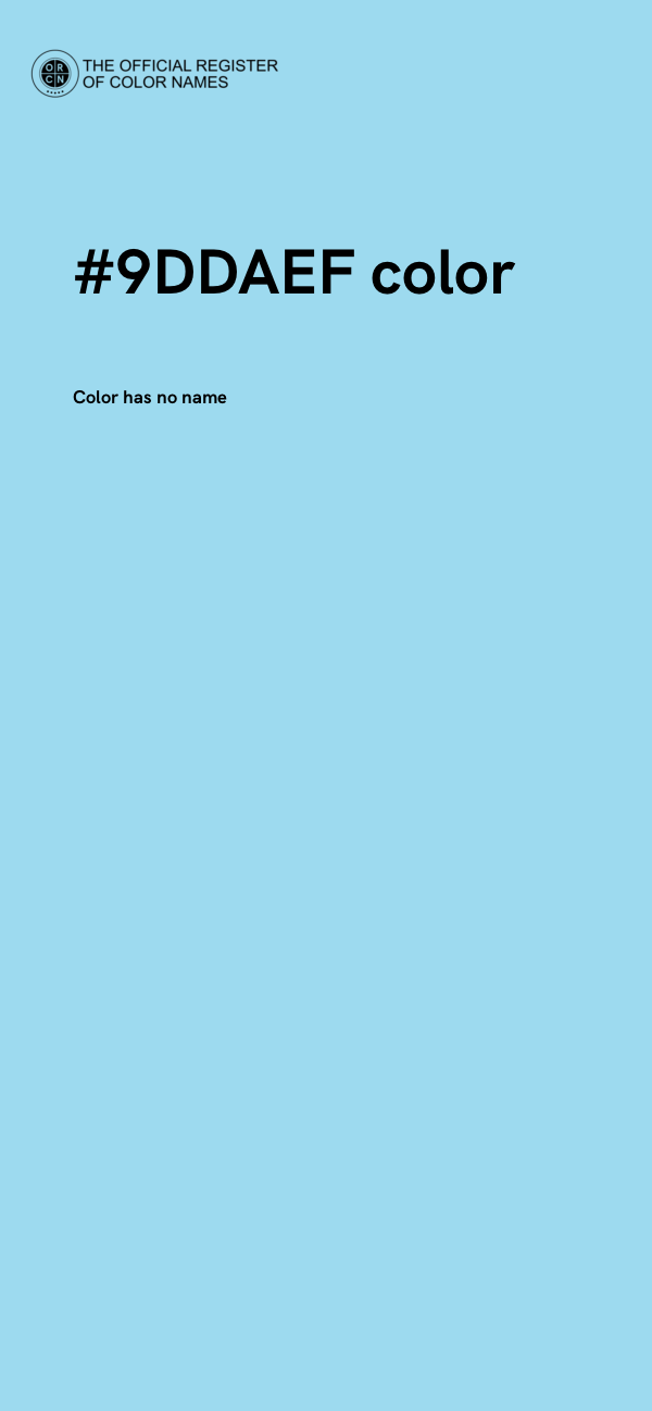 #9DDAEF color image