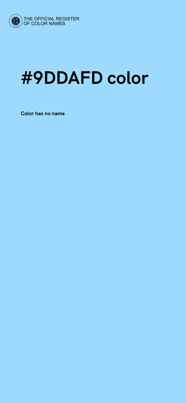 #9DDAFD color image