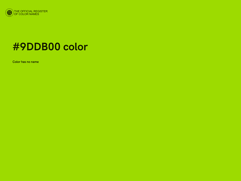 #9DDB00 color image