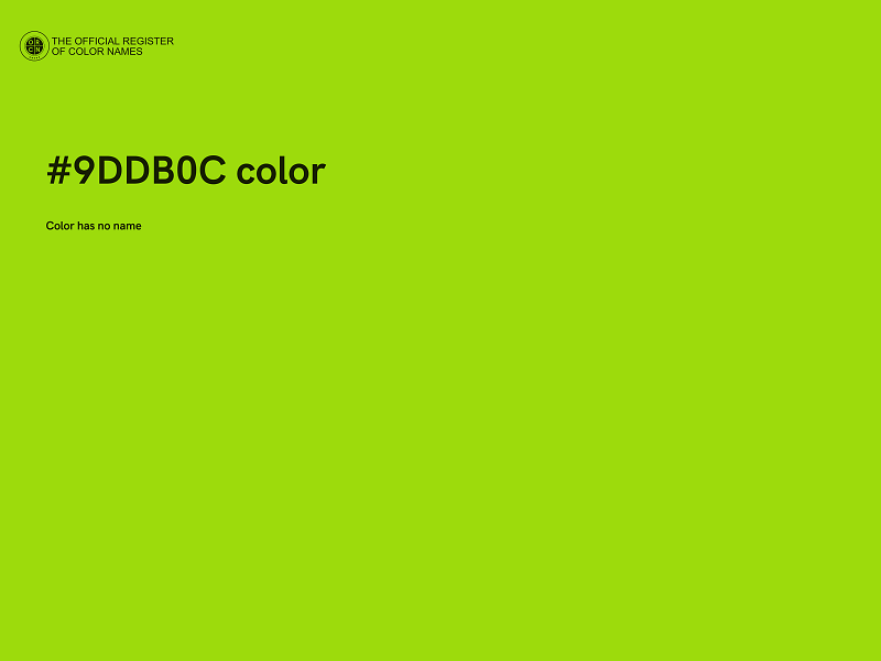 #9DDB0C color image