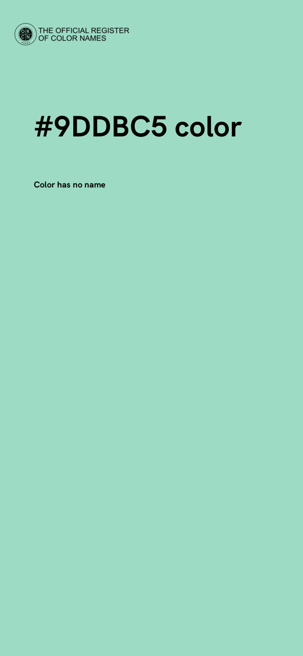 #9DDBC5 color image
