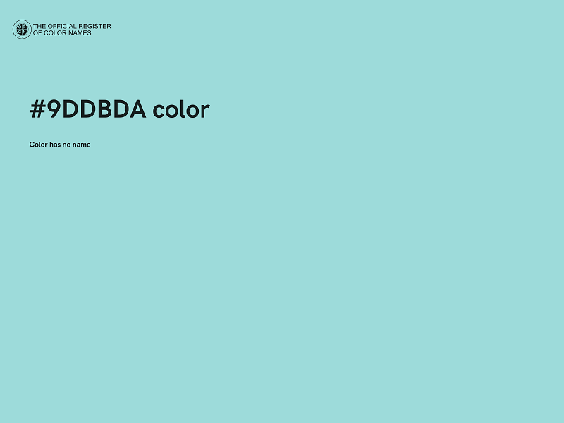 #9DDBDA color image