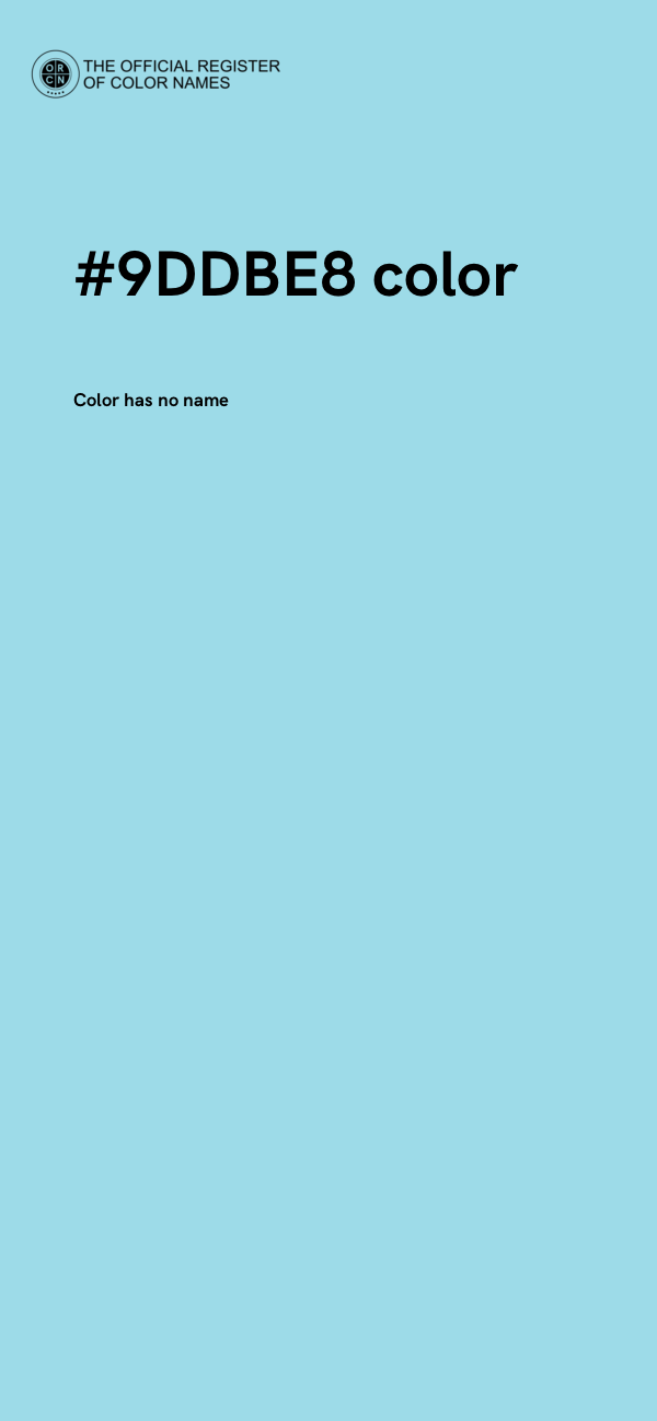 #9DDBE8 color image