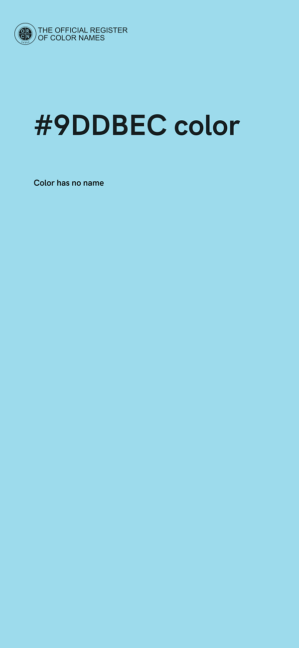 #9DDBEC color image