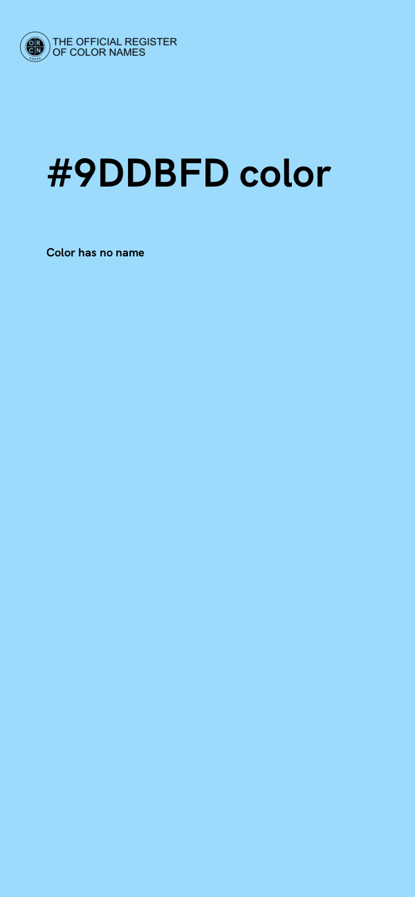 #9DDBFD color image