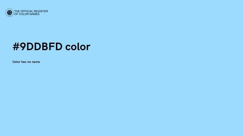 #9DDBFD color image