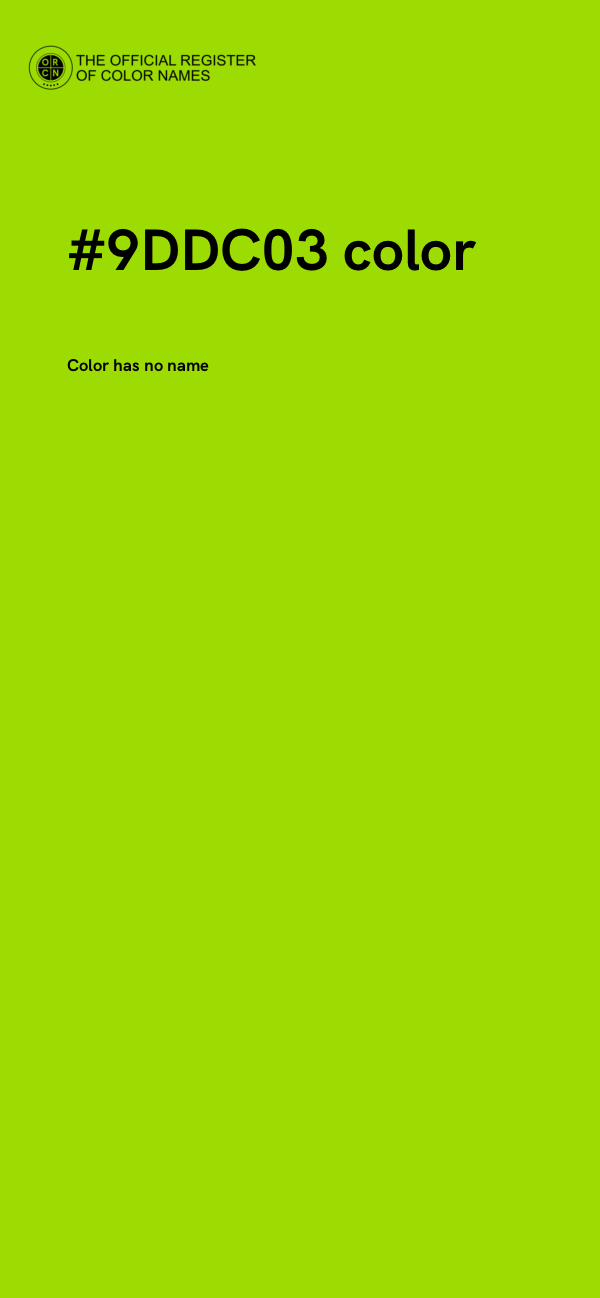 #9DDC03 color image