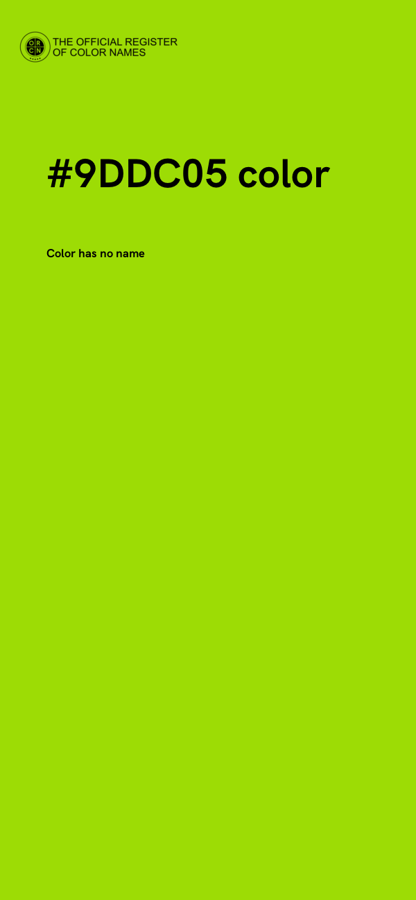 #9DDC05 color image