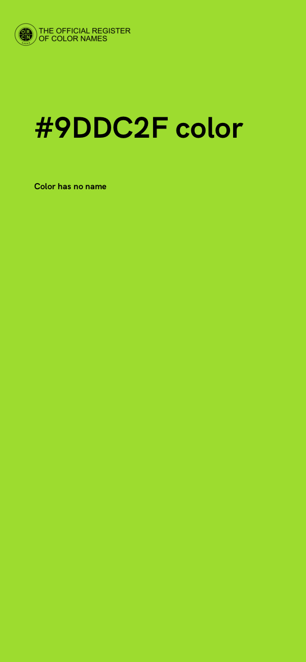 #9DDC2F color image